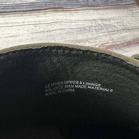 Born Rascal Brown Leather Square Toe Western Ankle Booties, Women’s size 10 - Picture 9 of 10